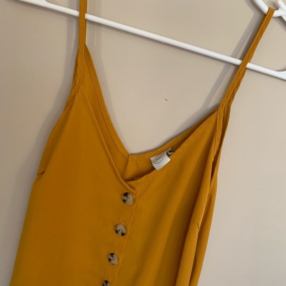 Yellow button Tank Top, Size medium - Picture 2 of 4